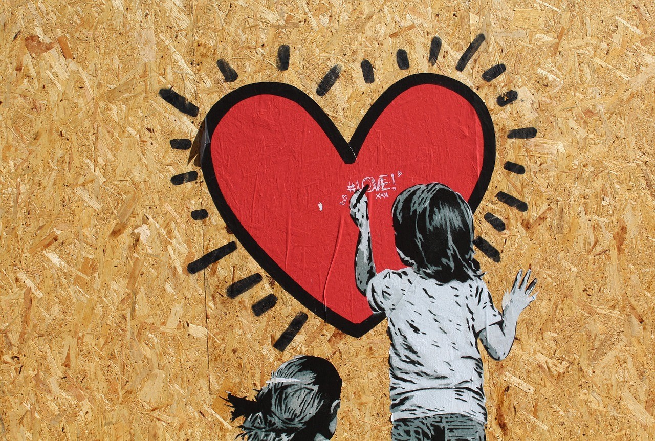 murales bambino cuore